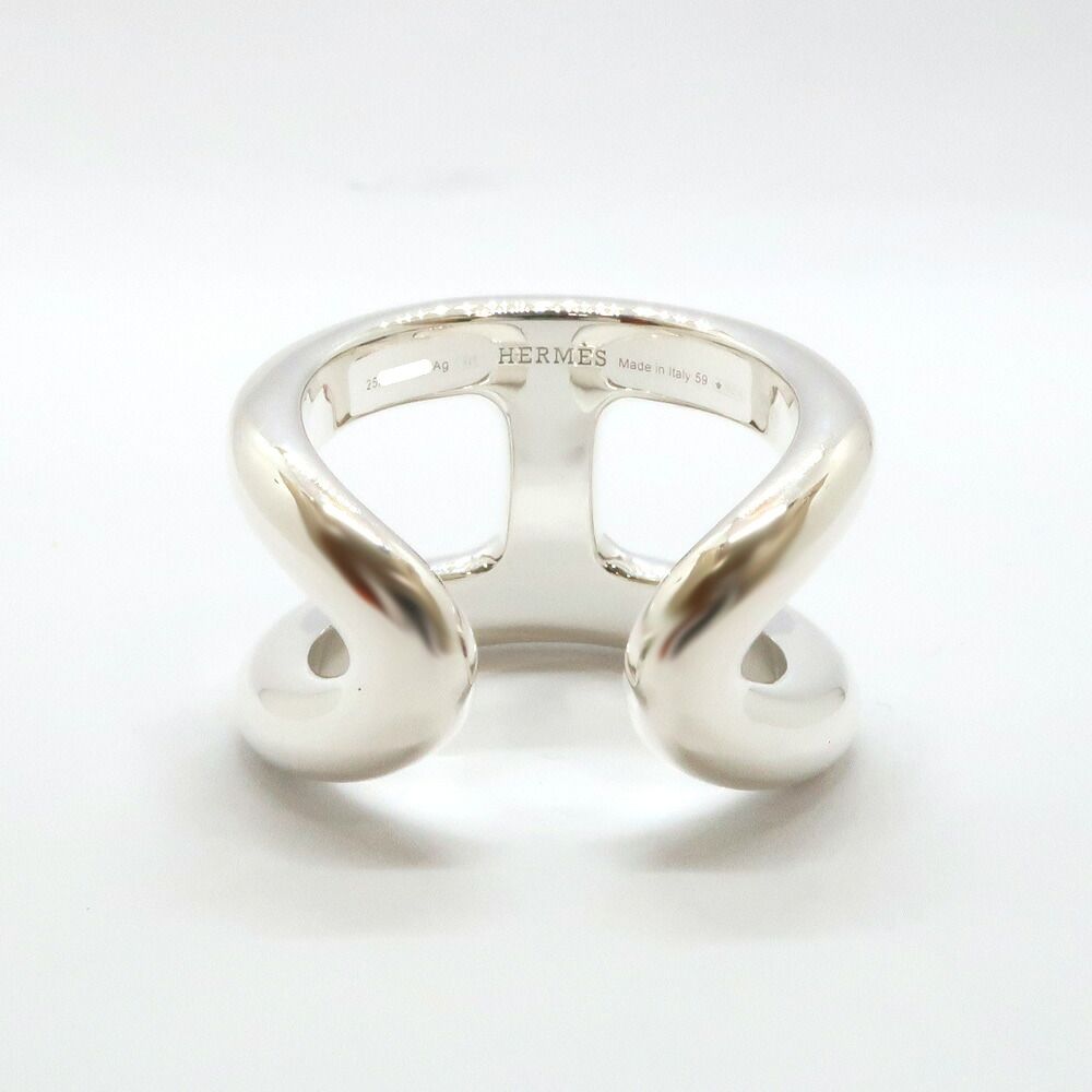 Hermes Osmose Ring GM Large 59 Silver — view 2