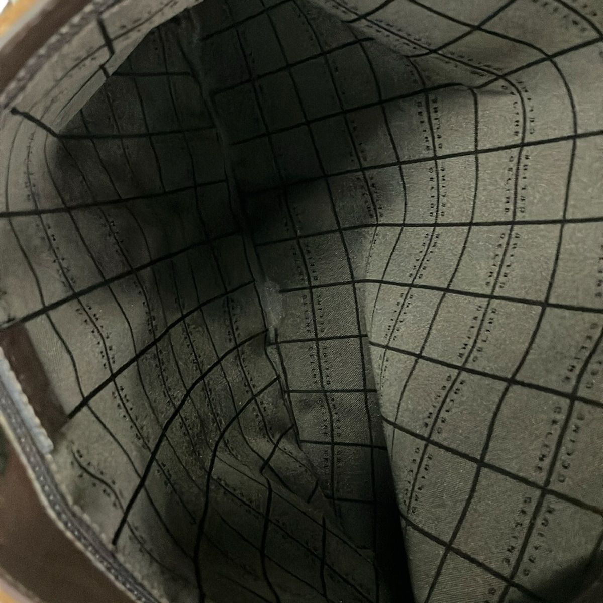 Celine Shoulder Bag C Macadam Pattern Brown Dark Leather — view 8