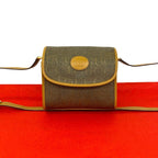 Gucci Vintage GG Logo Pattern Leather Shoulder Bag Pochette Brown