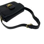 Celine Vintage Carriage Calf Leather Shoulder Bag Pochette Navy — view 4