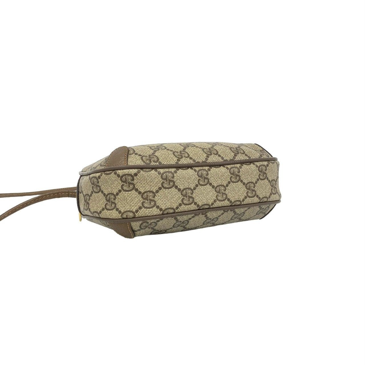Gucci Vintage Sherry Line GG Logo Pattern Leather Shoulder Bag Pochette Brown — view 7