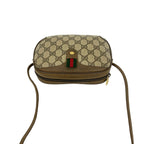 Gucci Vintage Sherry Line GG Logo Pattern Leather Shoulder Bag Pochette Brown — view 4