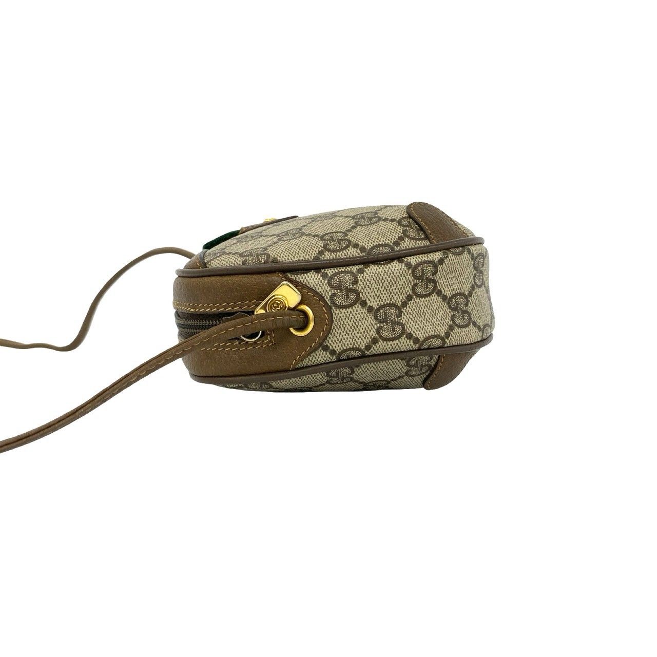 Gucci Vintage Sherry Line GG Logo Pattern Leather Shoulder Bag Pochette Brown — view 5