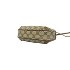 Gucci Vintage Sherry Line GG Logo Pattern Leather Shoulder Bag Pochette Brown — view 8