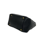 Celine Vintage Sta Logo Leather Mini Boston Bag Black — view 8