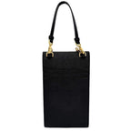 Prada 2-Way Triangle Logo Saffiano Mini Chain Shoulder Bag Crossbody Leather — view 2