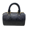 Louis Vuitton Shoulder Bag Nano Speedy Monogram Leather Noir Black