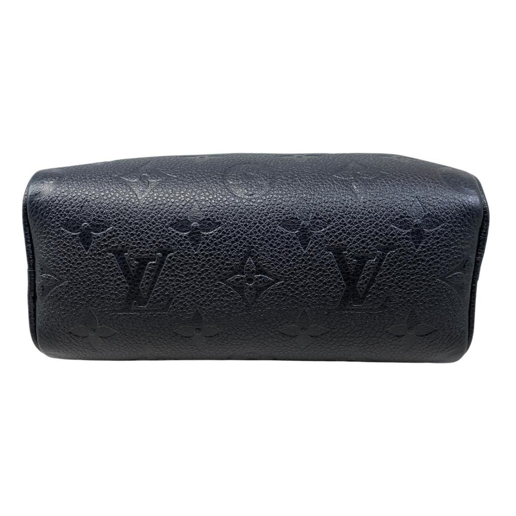 Louis Vuitton Shoulder Bag Nano Speedy Monogram Leather Noir Black — view 3