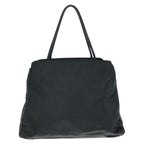 Prada Tessuto Black Silver Nylon Tote Bag — view 2