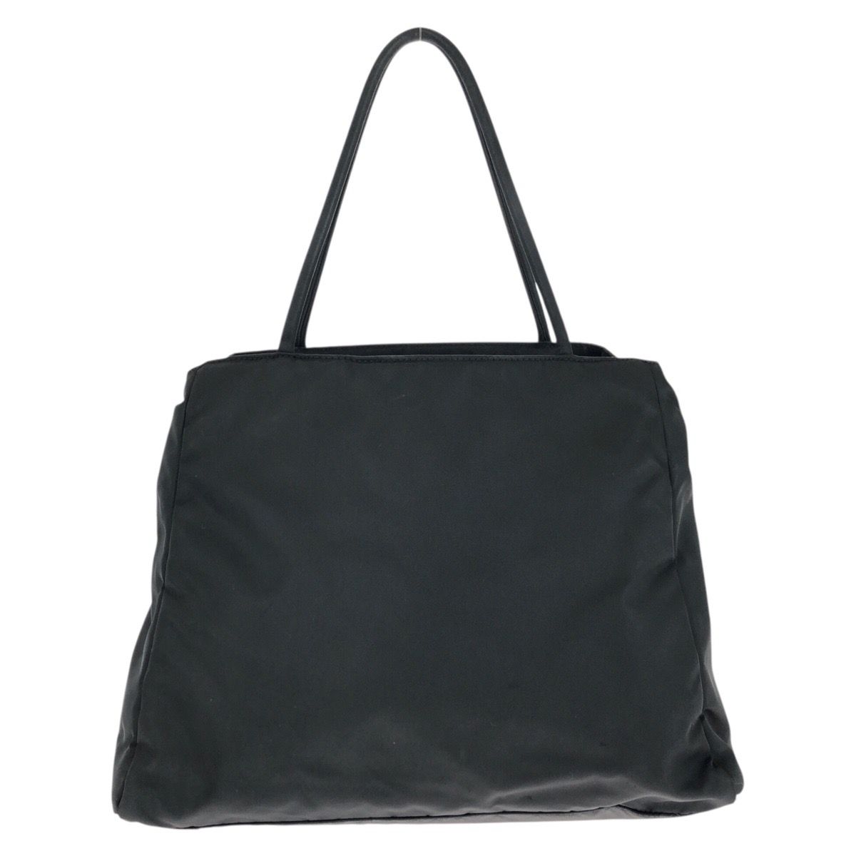Prada Tessuto Black Silver Nylon Tote Bag — view 2