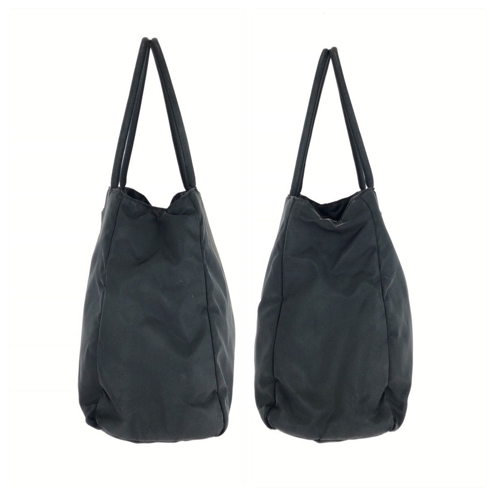 Prada Tessuto Black Silver Nylon Tote Bag — view 8