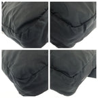 Prada Tessuto Black Silver Nylon Shoulder Bag — view 3