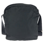 Prada Tessuto Black Silver Nylon Shoulder Bag — view 2