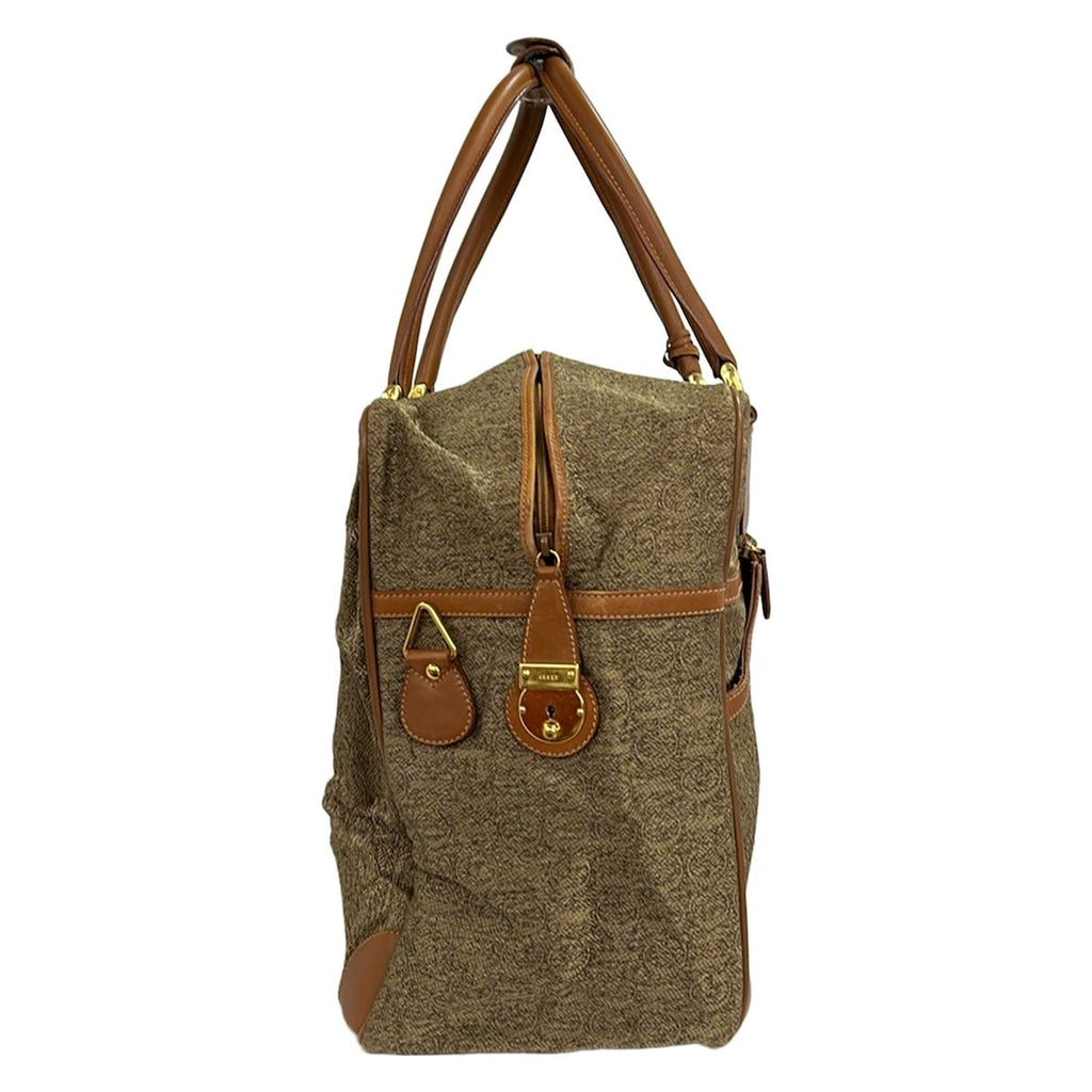 Gucci Boston Bag Beige Brown Logo Pattern Leather — view 2