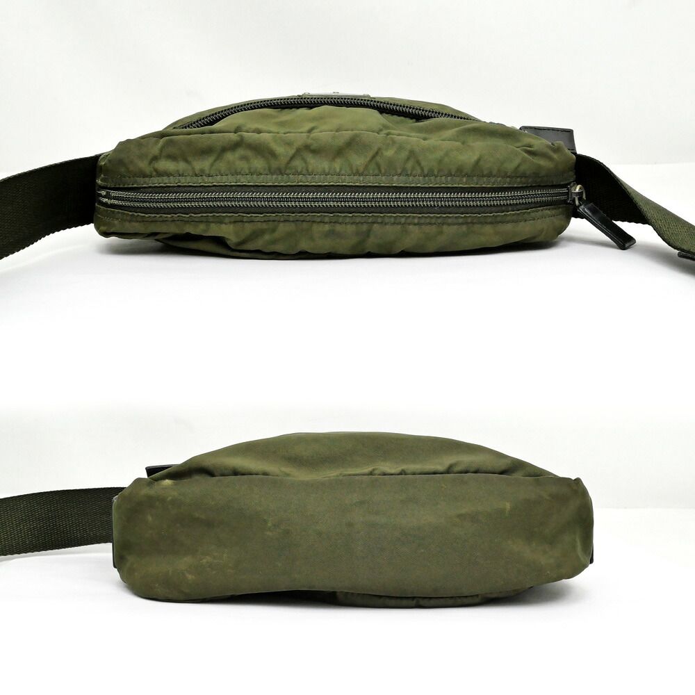 Prada Shoulder Bag Khaki Crossbody Nylon Green — view 4