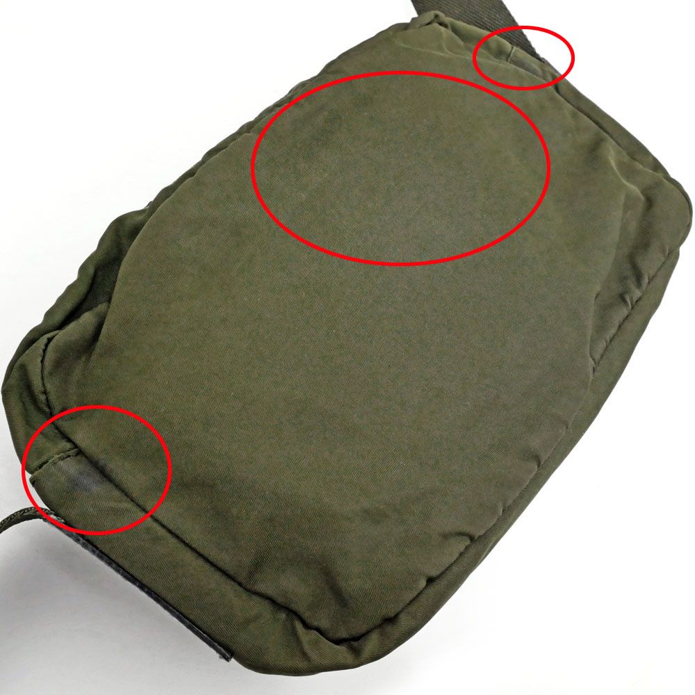 Prada Shoulder Bag Khaki Crossbody Nylon Green — view 5