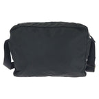 Prada Tessuto Black Silver Nylon Shoulder Bag — view 2