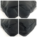 Prada Tessuto Black Silver Nylon Shoulder Bag — view 3