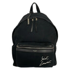 Saint Laurent Paris Backpack City Black Leather