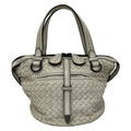 Bottega Veneta Handbag Tamboura Bag Light Gray Leather
