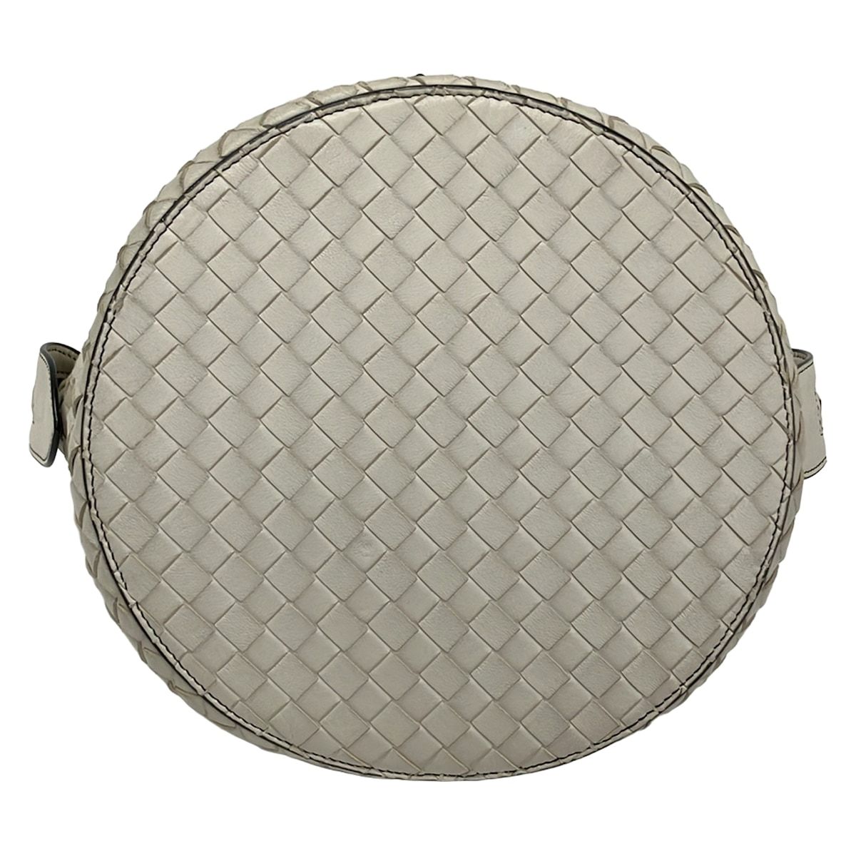Bottega Veneta Handbag Tamboura Bag Light Gray Leather — view 5