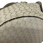 Bottega Veneta Handbag Tamboura Bag Light Gray Leather — view 6