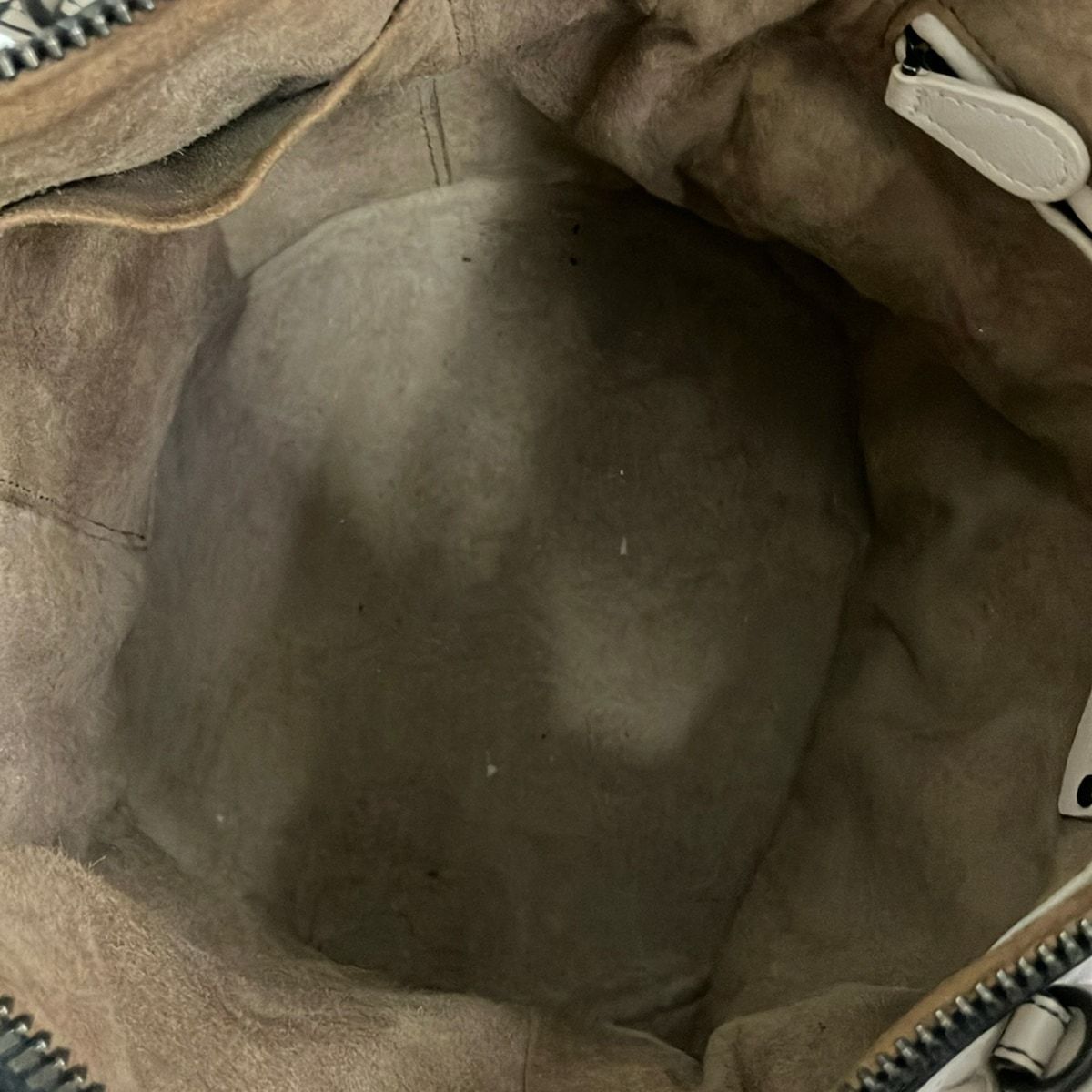 Bottega Veneta Handbag Tamboura Bag Light Gray Leather — view 7