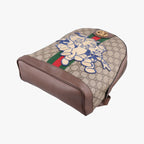 Gucci Three Little Pigs Brown Leather Backpack — view 4