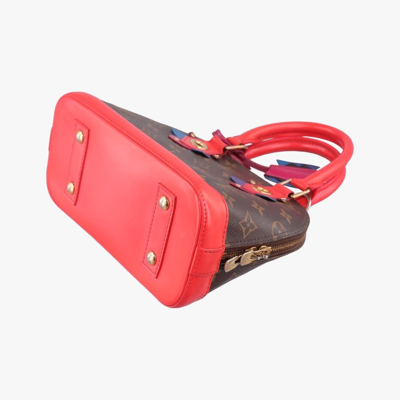 Louis Vuitton Alma BB Monogram Brown Flamingo Canvas Totem Handbag — view 4