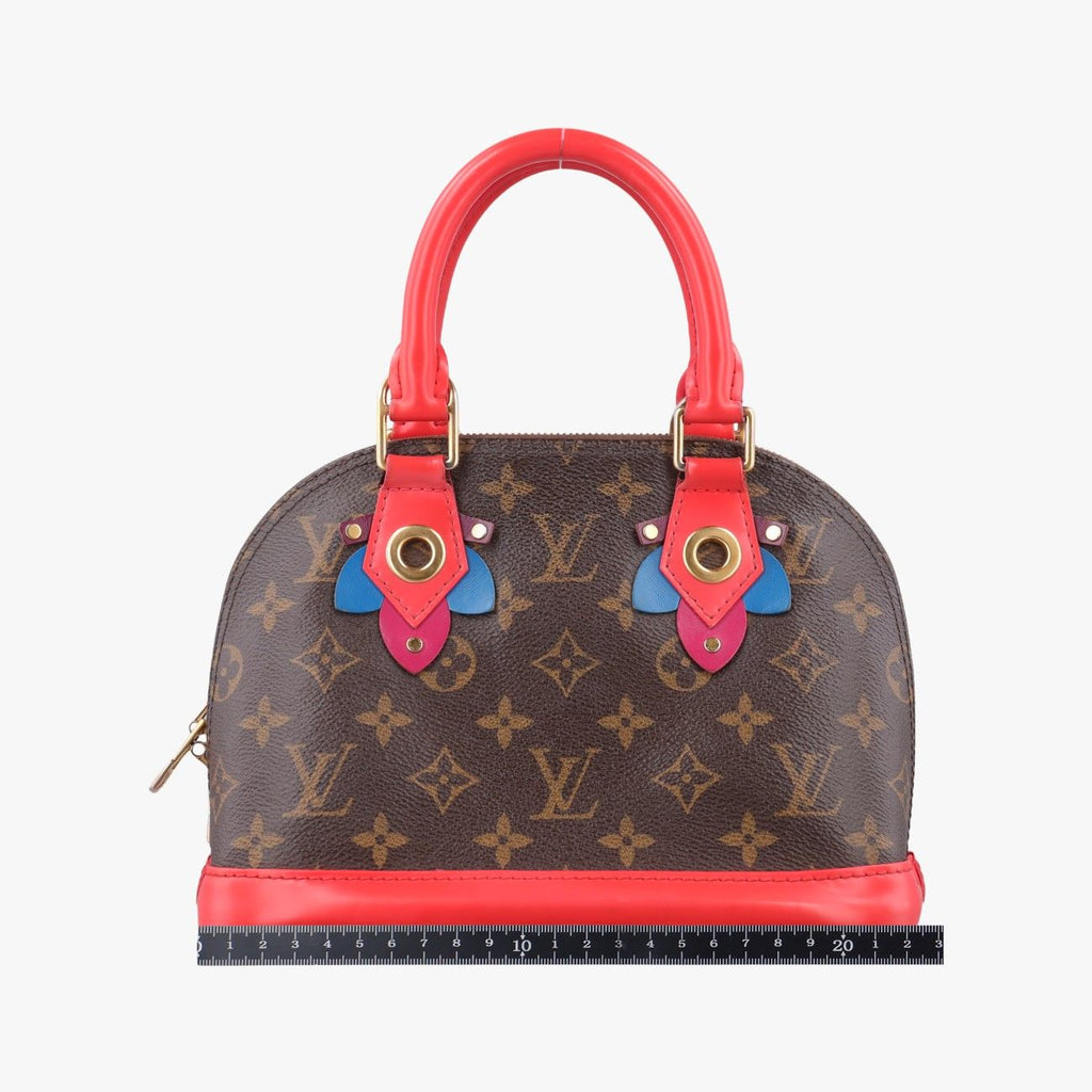 Louis Vuitton Alma BB Monogram Brown Flamingo Canvas Totem Handbag — view 2