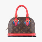 Louis Vuitton Alma BB Monogram Brown Flamingo Canvas Totem Handbag — view 2