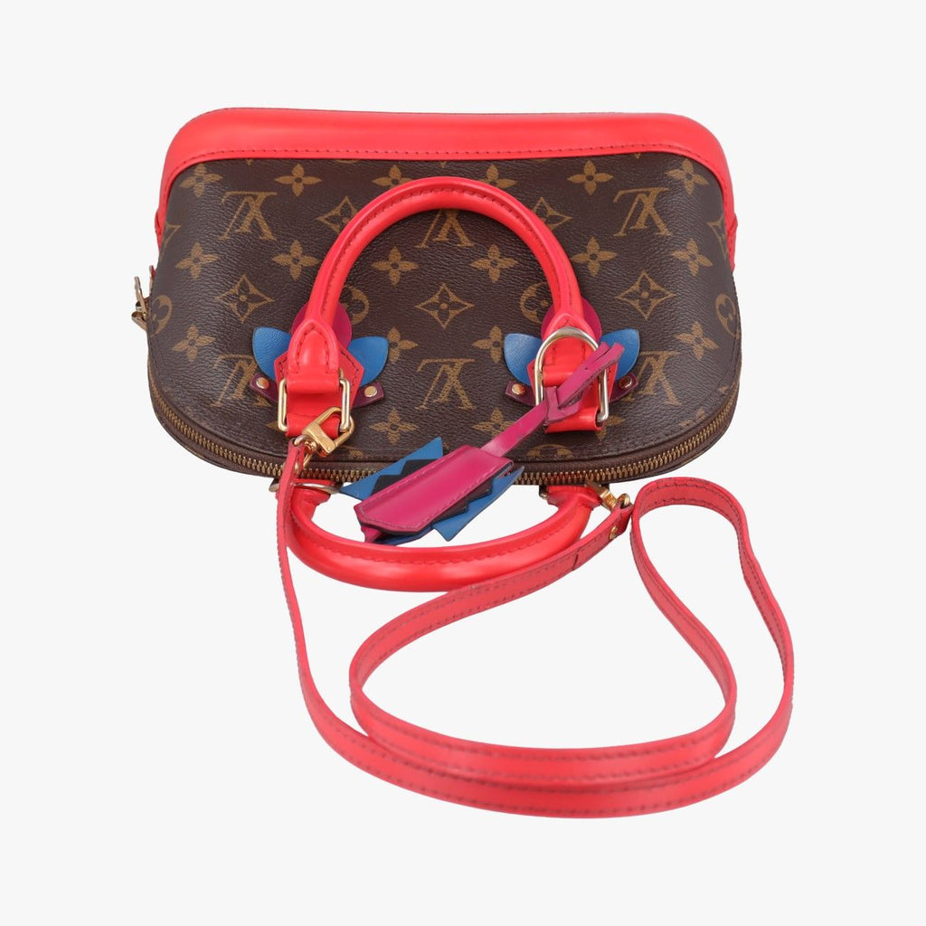 Louis Vuitton Alma BB Monogram Brown Flamingo Canvas Totem Handbag — view 8