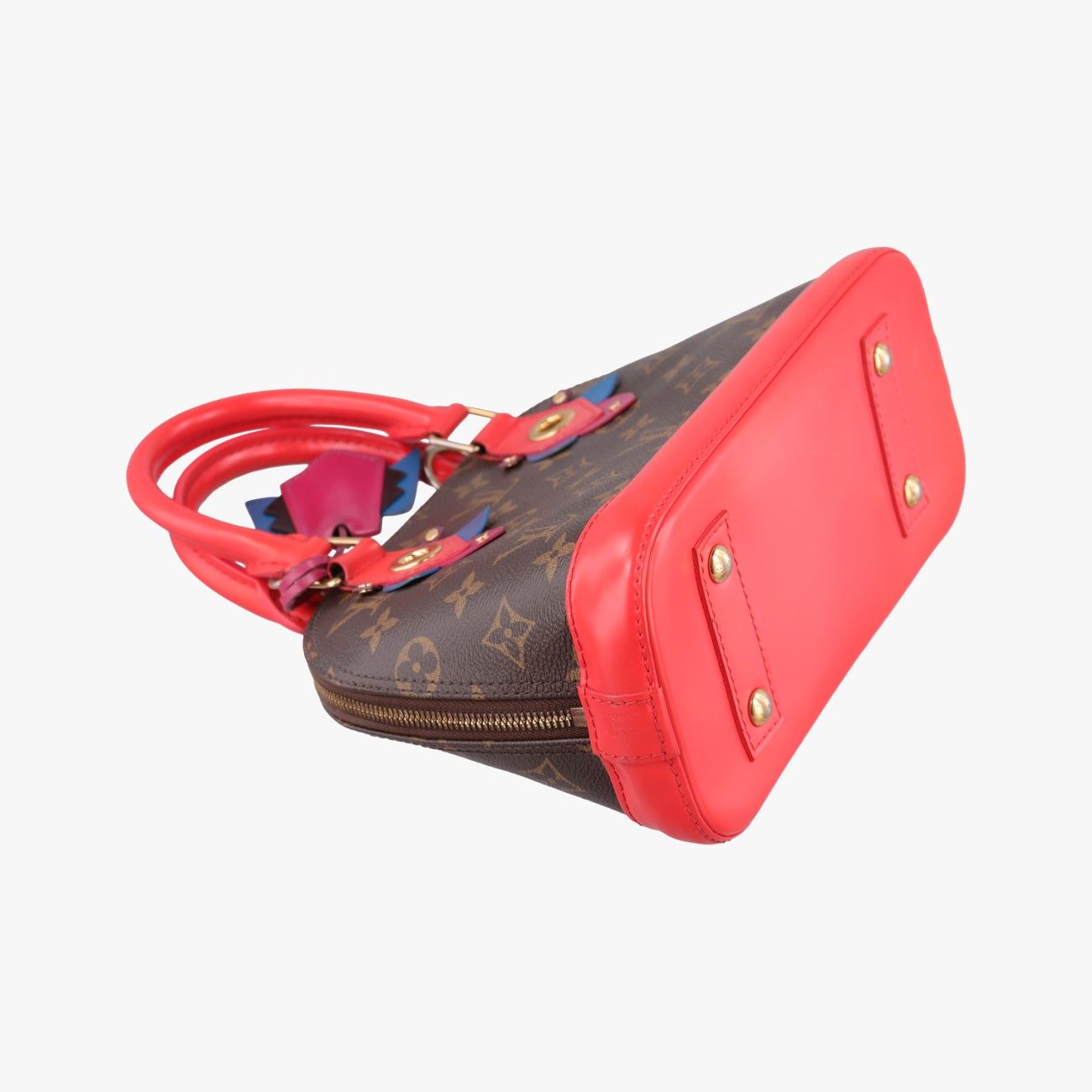 Louis Vuitton Alma BB Monogram Brown Flamingo Canvas Totem Handbag — view 5