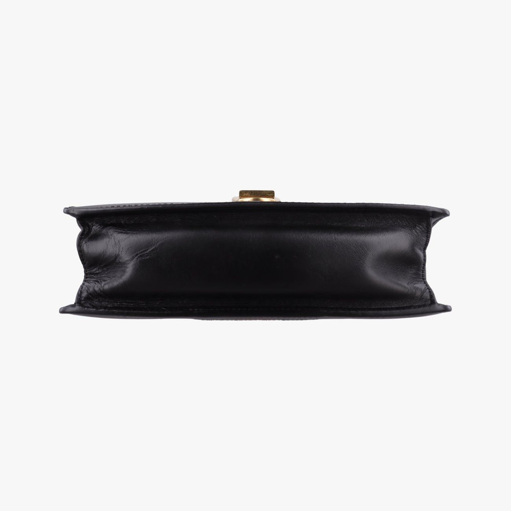 Gucci Sylvie Black Green Red Leather Shoulder Bag — view 3