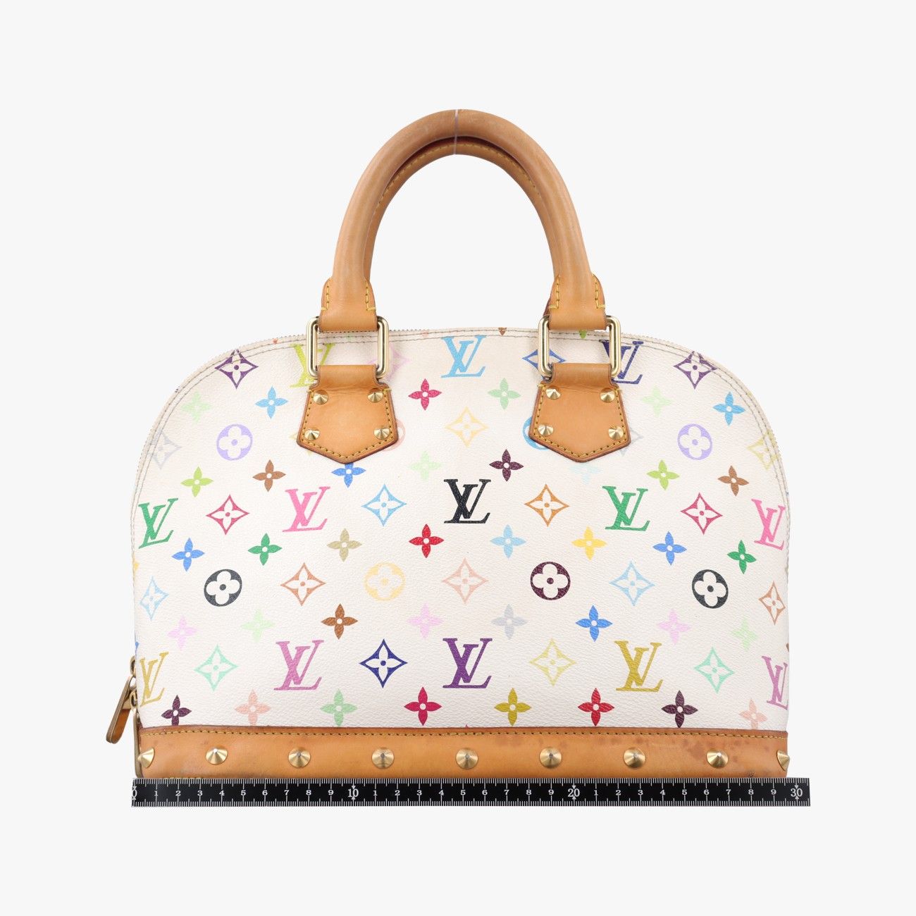 Louis Vuitton Alma PM Blanc Monogram Multicolor Handbag — view 2