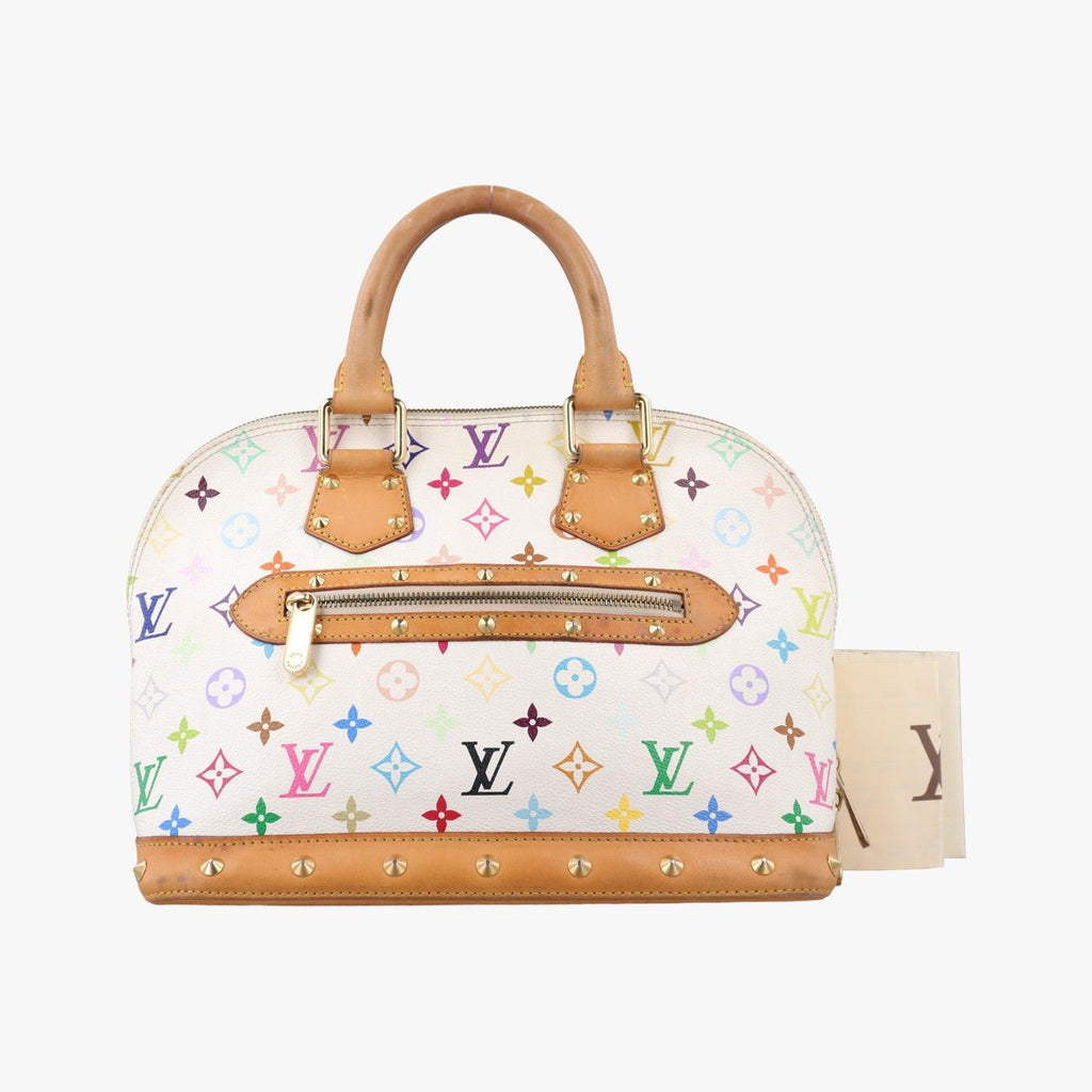 Louis Vuitton Alma PM Blanc Monogram Multicolor Handbag