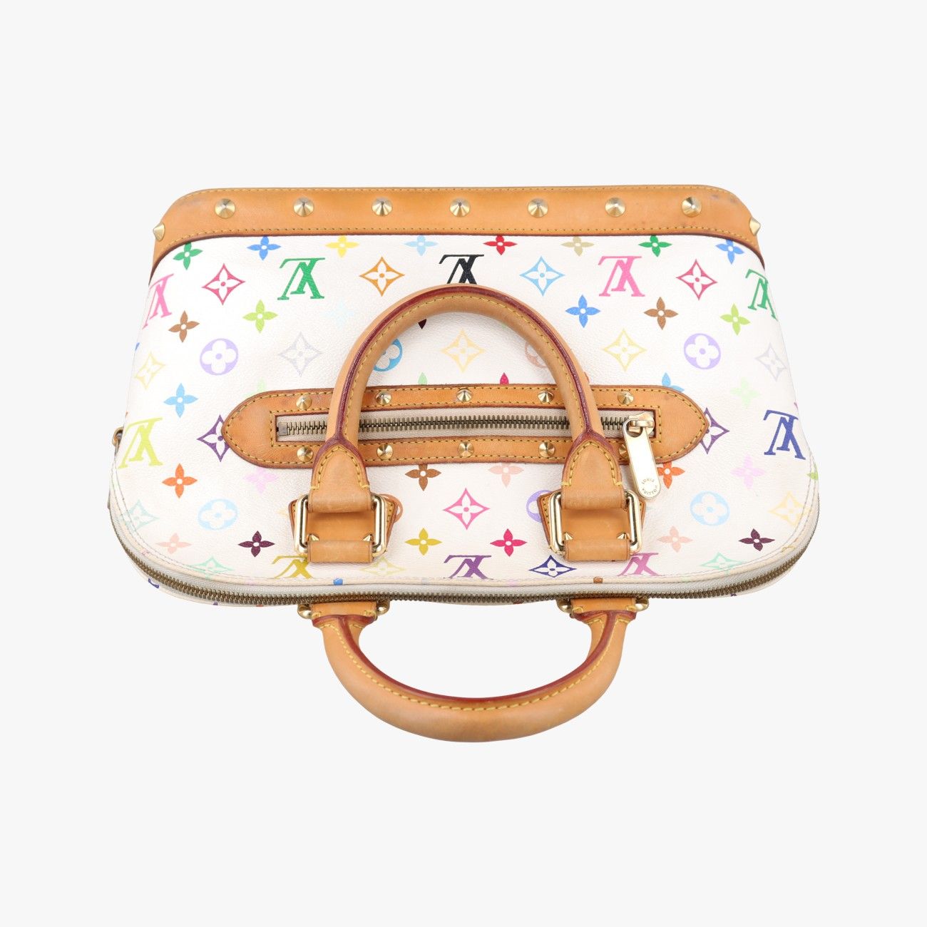 Louis Vuitton Alma PM Blanc Monogram Multicolor Handbag — view 8