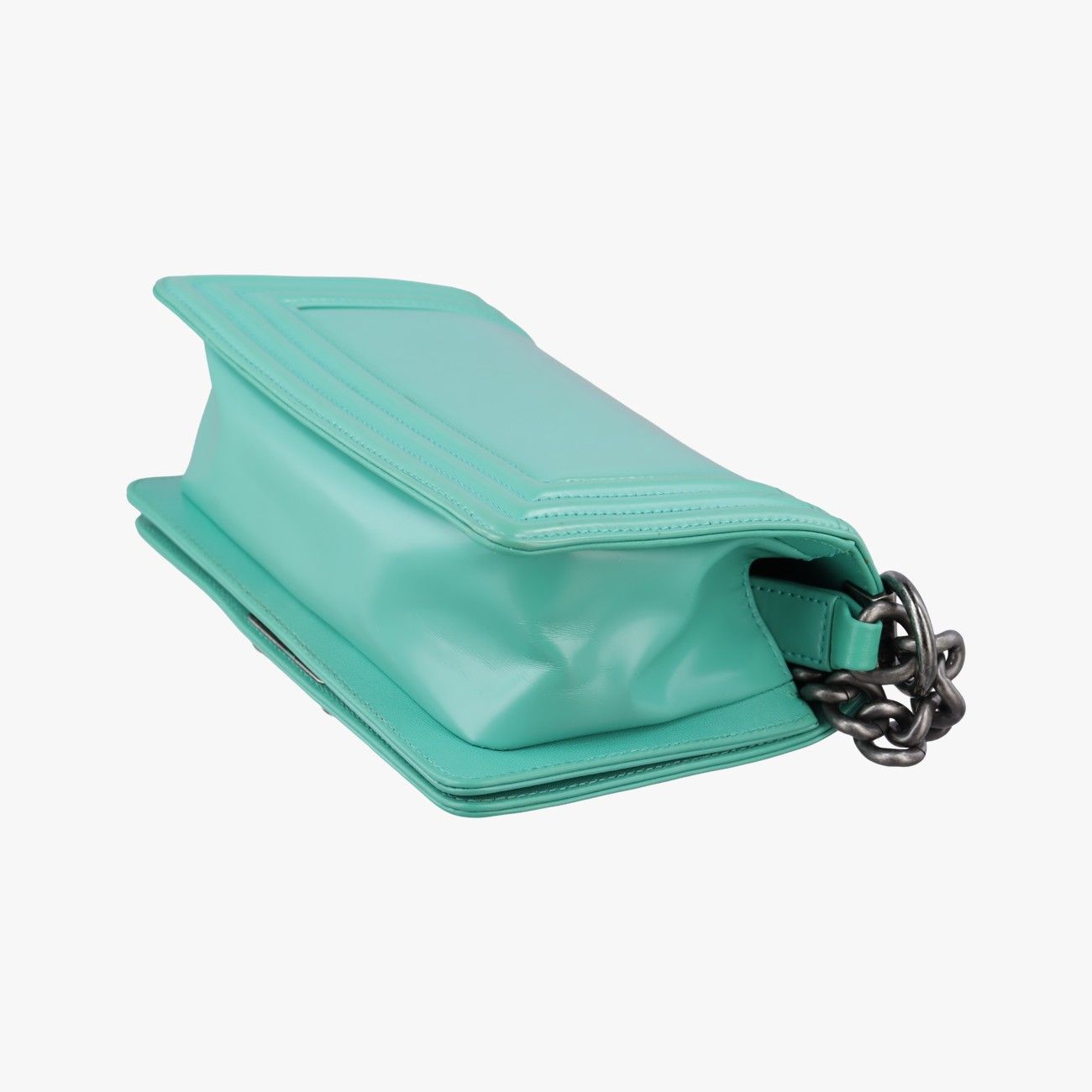 Chanel Boy Green Leather — view 6