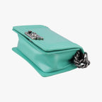 Chanel Boy Green Leather — view 4