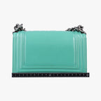 Chanel Boy Green Leather — view 2