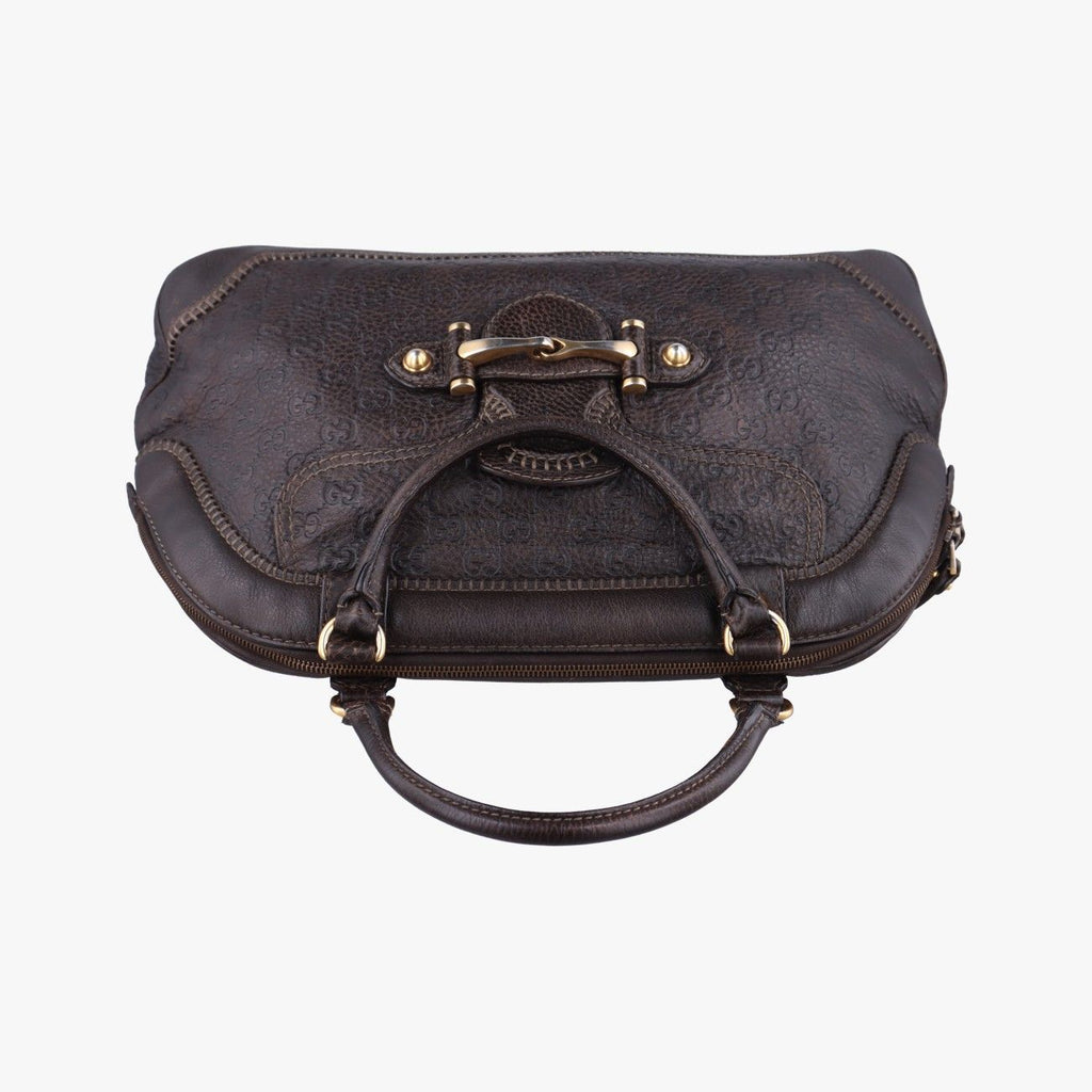 Gucci Guccissima New Pelham Horsebit Brown Leather — view 8