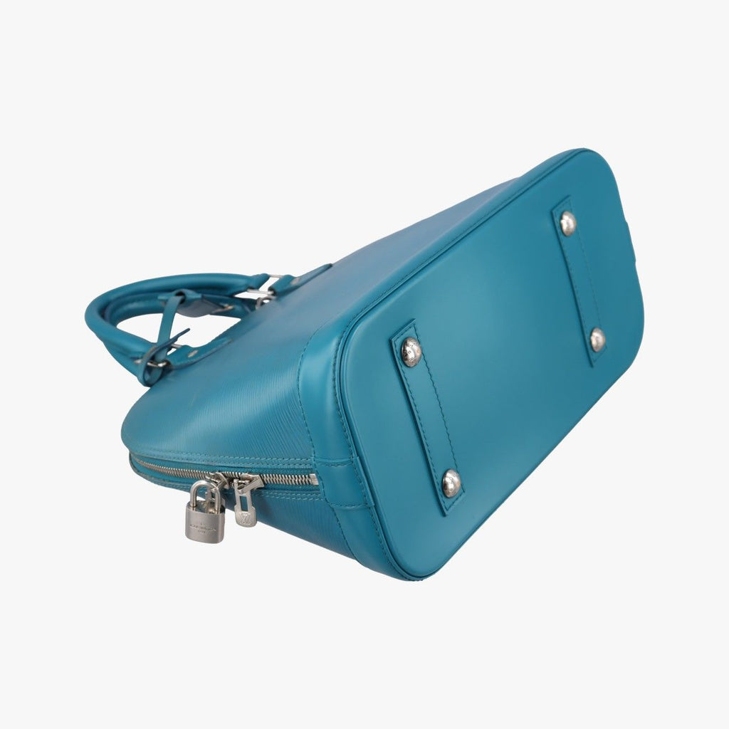 Louis Vuitton Alma PM Cyan Epi Handbag — view 5