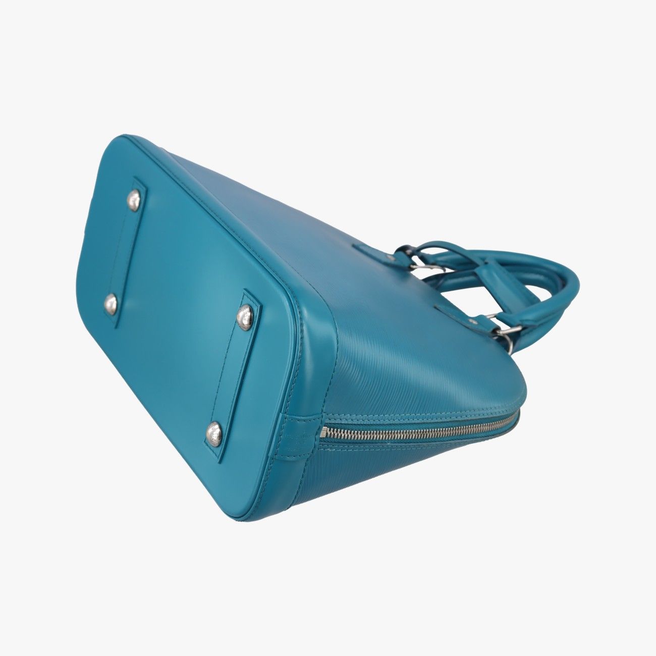 Louis Vuitton Alma PM Cyan Epi Handbag — view 4