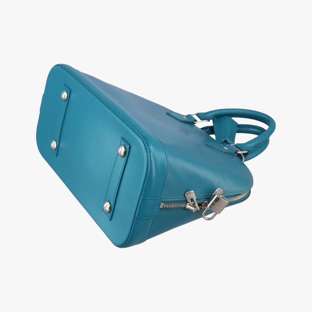 Louis Vuitton Alma PM Cyan Epi Handbag — view 6