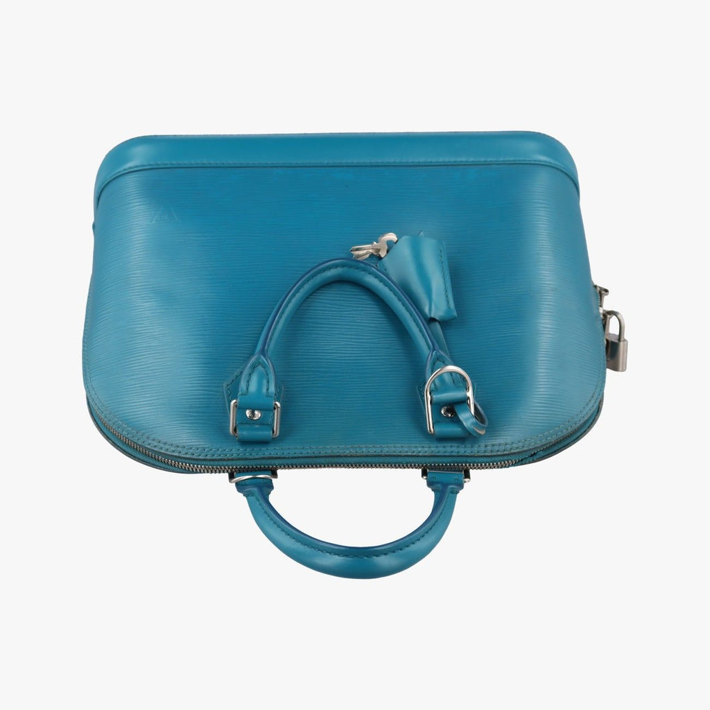 Louis Vuitton Alma PM Cyan Epi Handbag — view 8