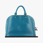 Louis Vuitton Alma PM Cyan Epi Handbag — view 2
