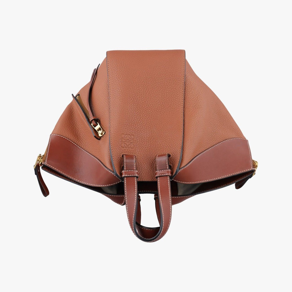 Loewe Hammock Brown Leather Shoulder Bag — view 8