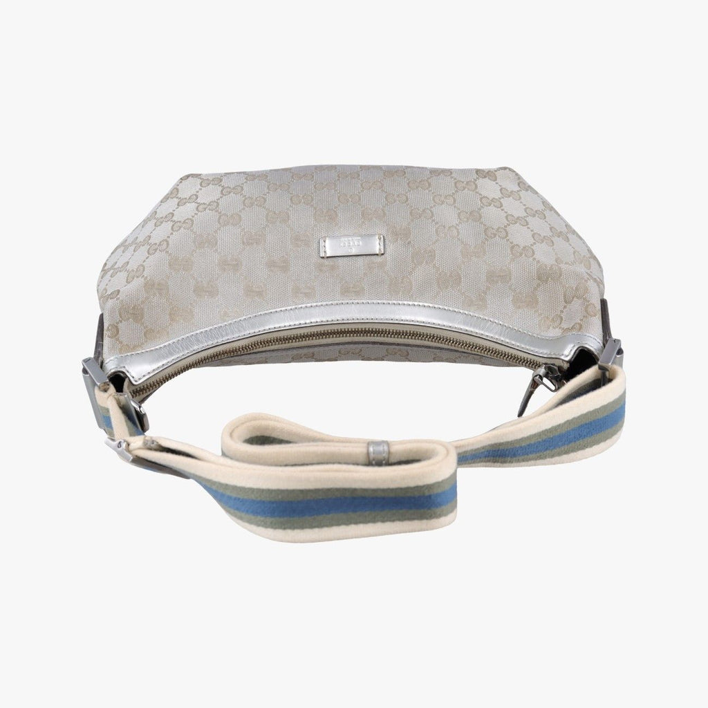 Gucci Sherry Line Gray Canvas Leather — view 8