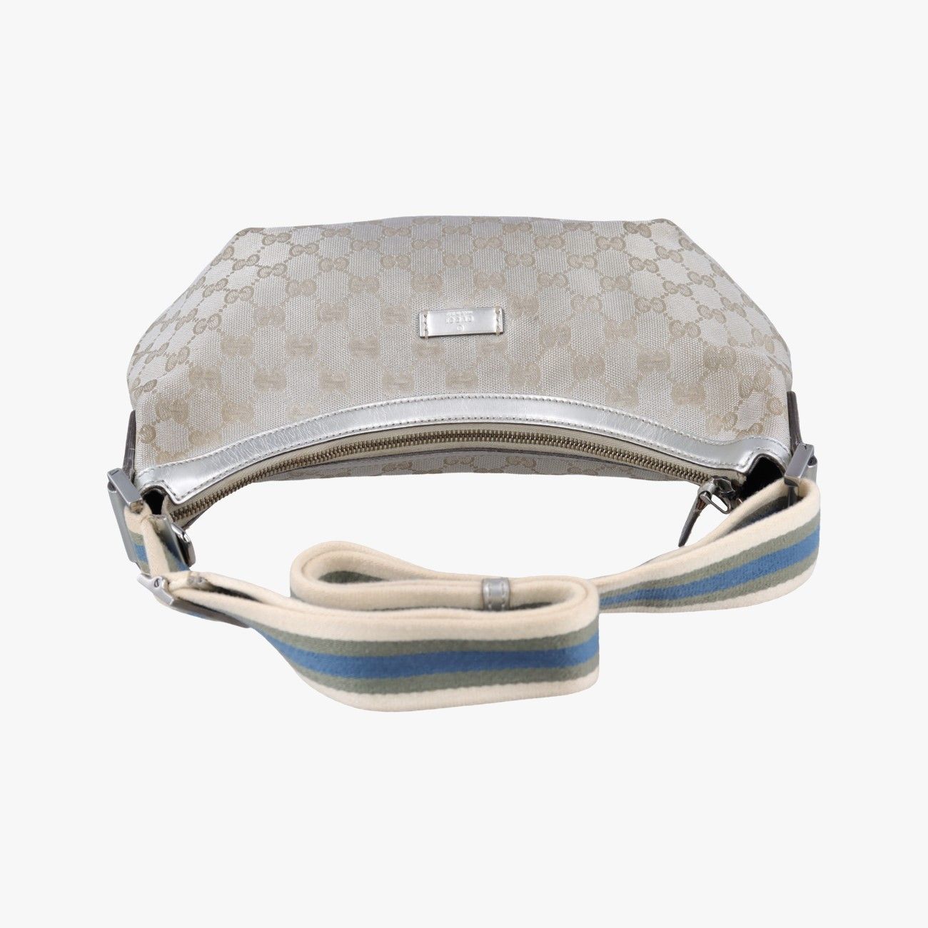 Gucci Sherry Line Gray Canvas Leather — view 8