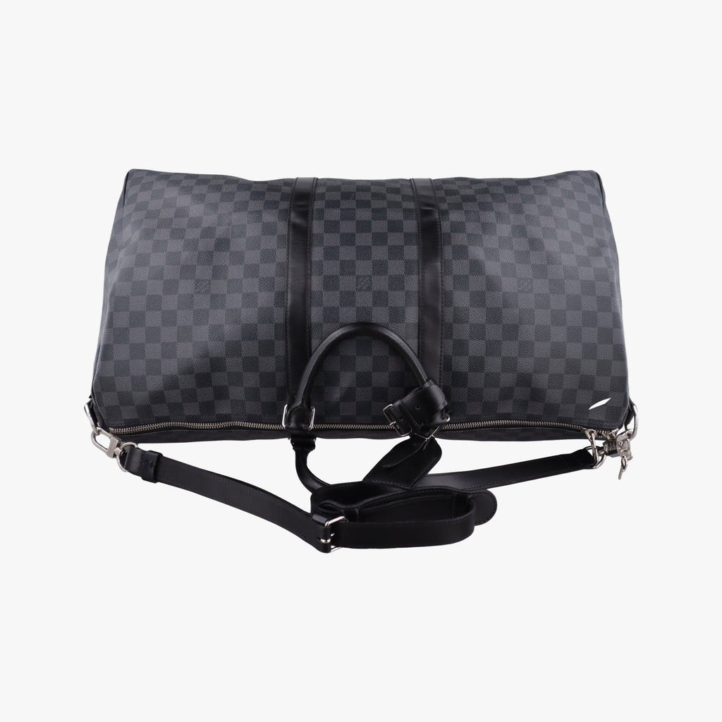 Louis Vuitton Keepall Bandouliere 45 Noir Damier Graphite — view 8